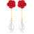 Vighnaharta Valentine Gift Gold Plated alloy Moti Drop Earring for Women and Girls