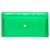 JDents Presents Plastic File Folder Expanding Bag CHEQUEBOOK Size (Transparent) (Green) Pack of 6