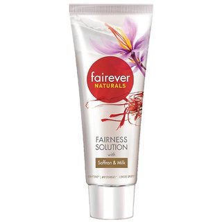                       Fairever Naturals Fairness Solution with Saffron and Milk Cream 50g (Pack Of 1)                                              