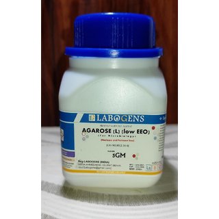 LABOGENS AGAROSE (L) (LOW EEO) 5GM (For Microbiology) (Nuclease and Protease free) LABOGENS AGAROSE (L) (LOW EEO) 5GM (For Microbiology) (Nuclease and Protease free)