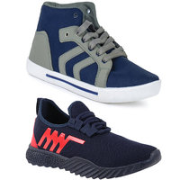 Chevit Perfect Stylish & Trenddy Fashion Combo Pack of 02 Pairs Outdoor Casuals Shoes for Men