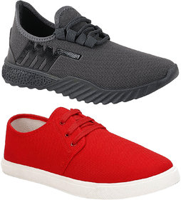 Chevit Perfect Stylish & Trenddy Fashion Combo Pack of 02 Pairs Outdoor Casuals Shoes for Men