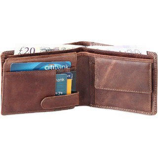 Hide Sleek RFID Protected Mens Brown Leather Wallet Credit Card Holders Hide Sleek RFID Protected Mens Brown Leather Wallet Credit Card Holders