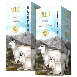                       NEUD Goat Milk Premium Moisturizing Lotion for Men and Women  2 Packs (300ml Each)                                              