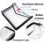 Jdents Envelope Folder, Transparent Poly-Plastic A4 Documents File Storage Bag with Snap Button