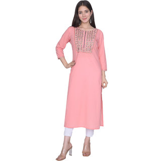 Pink color kurtis online