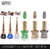 La Perla (LP-BSI-NPELCMB06-825) CH Piano Multicolor Nail Paint and BSI Eyeliner Combo (Pack of 6)