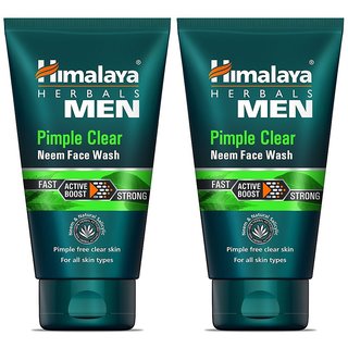                       Himalaya Men Pimple Clear Neem Face Wash, 50ml (Pack Of 2)                                              