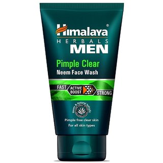                       Himalaya Men Pimple Clear Neem Face Wash, 50ml (Pack Of 2)                                              