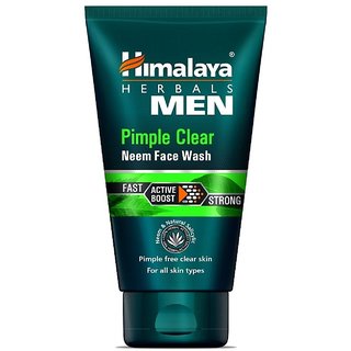 Himalaya Men Pimple Clear Neem Face Wash, 50ml (Pack Of 2) Himalaya Men Pimple Clear Neem Face Wash, 50ml (Pack Of 2)
