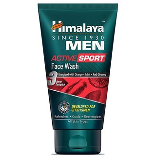 Himalaya Men Active Sport Face Wash, 50ml - Pack Of 4 Himalaya Men Active Sport Face Wash, 50ml - Pack Of 4