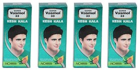 Super Vasmol 33 Kesh Kala Oil Based Hair Colour 50 ml (Pack Of 4)
