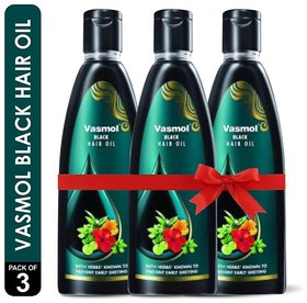 Vasmol Black Hair Oil 100ml (Pack Of 3)