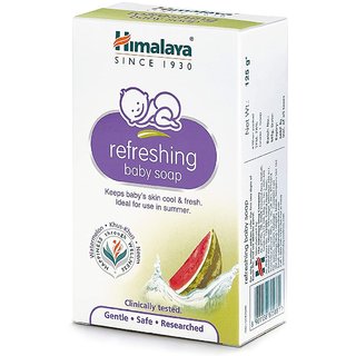                       Himalaya Refreshing Baby Soap, 125g (Pack Of 5)                                              