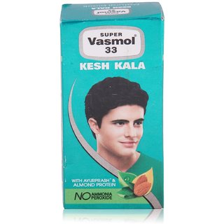 Super Vasmol 33 Kesh Kala Oil Based Hair Colour 50 ml (Pack Of 2)