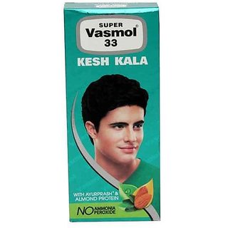                       Super Vasmol 33 Kesh Kala Oil Based Hair Colour 100ml (Natural Black)                                              