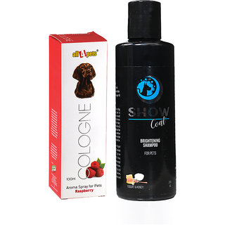 Dog Shampoo  Cologne Combo Show Coat Shampoo 200ml And Cologne Raspberry 100ml