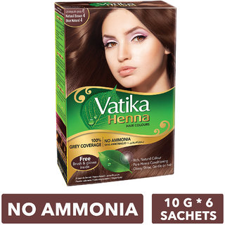 Vatika Henna Natural Brown Hair Colours - 60g
