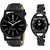 CALYPTO Party Wear Black Dial Analog Wrist Couple Watch for MenWomen Pack of 2