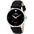 CALYPTO  Leather Strap Black Dial  Analog Wrist Couple Watch for MenWomen Pack of 2