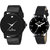 CALYPTO  Black Dial Leather and Silicone Analog Wrist Couple Watch for MenWomen Pack of 2