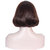 Women Hair Wig 16 Inch long Medium Brown Natural Color Feel Real Hairline Center Part With Double Skin Base Premium