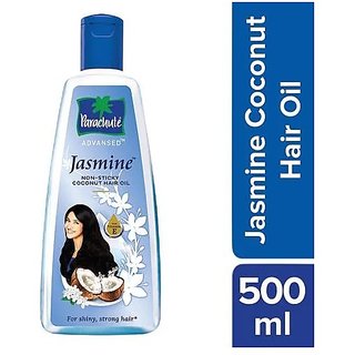                       Parachute Advansed Jasmine, Non Sticky Coconut Hair Oil, 500 ml                                              