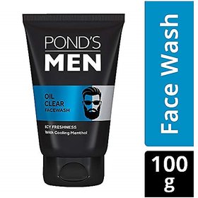 Ponds Facewash - Men Oil Clear, Anti-Dullness Cooling Menthol, 100 g