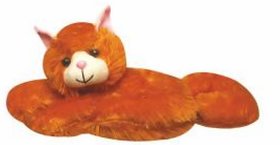 Soft Stuff Plush Toy Sleeping Cat for Kids - Brown