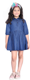 Pure Cotton Denim Frock For Girls2-3yr