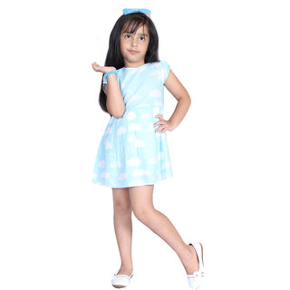 Rayon Printed Frock For Girls2-3yr