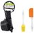 Kitchen4U Plastic Measuring Spoon And Spatula Brush Set (Assorted Color)