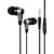 Innotek Wired In the Ear Earphones With Mic Bass Earphone With Deep Bass Compatible with All Black