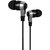 Innotek Wired In the Ear Earphones With Mic Bass Earphone With Deep Bass Compatible with All Black