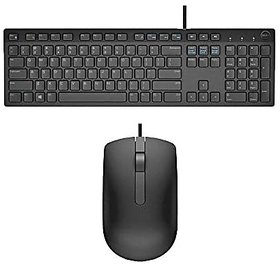 Dell Usb Wired Keyboard Amp Mouse Comboblack Kb216 Ms116