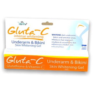                       Gluta-C Underarm And Bikini Skin Whitening Gel, 20ml                                              