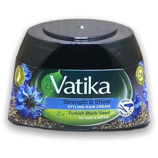                       Vatika Strength and Shine stylish hair cream with turkish black seed 140ml                                              