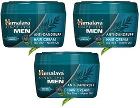 Himalaya Men Anti Dandruff Hair Cream, 100g (Pack Of 3)