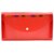 JDents Presents Plastic File Folder Expanding Bag CHEQUEBOOK Size (Transparent) (RED) Pack of 6