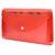JDents Presents Plastic File Folder Expanding Bag CHEQUEBOOK Size (Transparent) (RED) Pack of 6