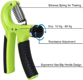 Adjustable Hand Grip Training as Sports Fitness Equipment  Multicolor