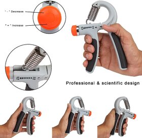 Adjustable Non-Slip Hand Grip Strengthener Wrist Forearm Exerciser for Body Workout and Strength Multicolor