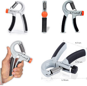 Hand Gripper-Best Hand Exerciser Grip Strengthener Adjustable 10 Kg To 40 Kg Multicolor
