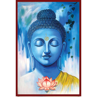                       Style UR Home - Lord Buddha Wall Art Print- 18  X 12 - Vinyl Non Tearable High Quality Printed Poster.                                              