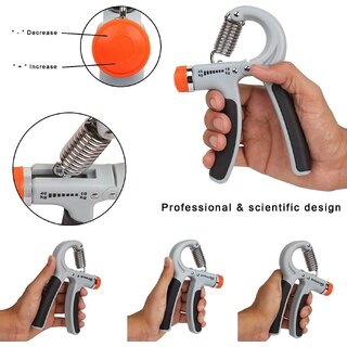 Adjustable Non-Slip Hand Grip Strengthener Wrist Forearm Exerciser for Body Workout and Strength Multicolor