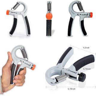 Hand Gripper-Best Hand Exerciser Grip Strengthener Adjustable 10 Kg To 40 Kg Multicolor