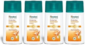 Himalaya Protective Sunscreen Spf 15 Lotion 50 ml - Pack Of 4