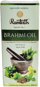 Ramtirth Brahmi Oil - 22 Exotic ic Herbs blended in Pure Coconut Oil - 200 ML