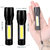 500 Meter Long Beam 2in1 Waterproof Laser LED Rechargeable 3 Mode Flashlight Torch Table Lamp COB 5W (6 Month Warranty)