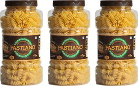 Pastiano Big Fusilli 500 gms Pasta Jar (Pack of 3)